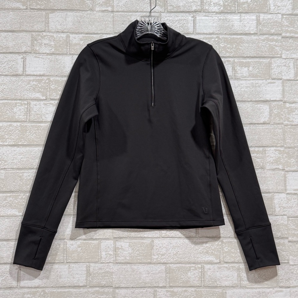 VUORI Women's Chilled Out Half Zip - Washed Black - Size - Small